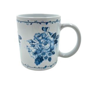 Vintage Lang & Wise “Floral Blues” Collector Coffee Tea Mug 2003 SBB#21 Cup Lg